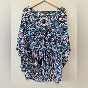 Love & Legend Multicolor Geometric Blouse